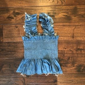 LF denim tank top medium